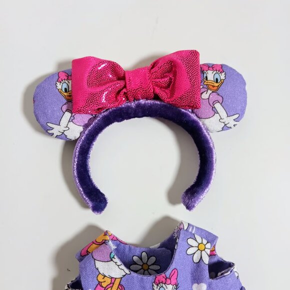 Custom Daisy Duck Purple Dress and Ears fits the Labubu Doll - Picture 4 of 6